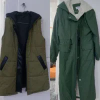 پالتو بارانی بافت هودی جاگر مانتو پافر|لباس|ری, اقدسیه|دیوار