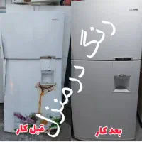 پوسیدگی رنگ آمیزی ساید درمنزل رفع قری وآبند یخچال|خدمات پیشه و مهارت|تهران, تهران‌ویلا|دیوار