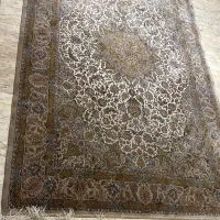 ۳ عدد ۴ متری ابریشم نسکافه ای بژ ماشینی+ ۲ کناره|فرش|تهران, پونک|دیوار