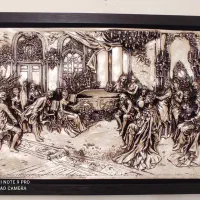 تابلو شام آخر در حدنو جنس پلی استر