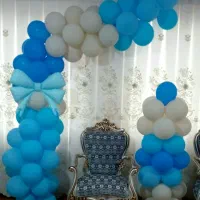 نیم طاق وستون بادکنکی و بادکنک فویلی پاپیون