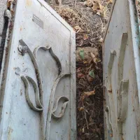 درب حیاط اندازه دولنگه 120*240سانتی متر