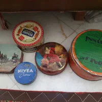 سطل فلزی قدیمی نوستالژی جعبه فلزی قدیمی انگلبسی
