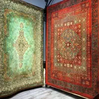 فرش ۱۲ متری  دلوین  لاکی|فرش|شیراز, ریشمک|دیوار