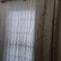 پرده ی اتاق حریر همراه با والان دو عدد