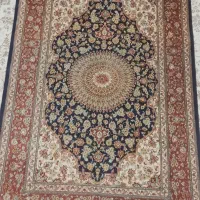فرش ابریشم قم /1.5 متری / نقش لچک ترنچ