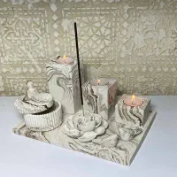 ست جاشمعی سنگی|صنایع دستی و سایر لوازم تزئینی|تربت جام, کلالی|دیوار