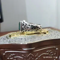 انگشتر نقره جواهر زمرد پنجشیر افغانستان|جواهرات|بهبهان, |دیوار