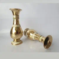 گلدان برنجی صدفی وارداتی