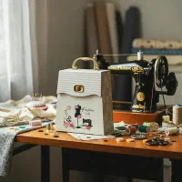 جعبه لوازم خیاطی فانتزی با لوازم(گالری شیوا)