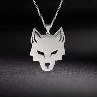 پلاک گردنبند طرح 7 و گرگ استیل ضمانت مادام العمر