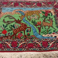 دوعدد پشتی دستباف نو نو55*75