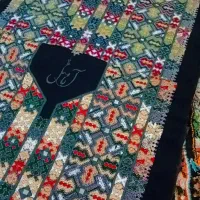 پارچه و زی آستین تمام چرخ بلوچی