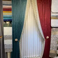 پرده آماده حریر مخمل/ قیمت کارخانه