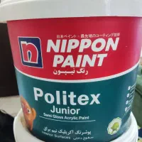 رنگ آکرلیک سفید نیمه براق نیپون دبه ۱۰ کیلویی