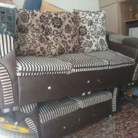 مبل راحتی مخمل چرم