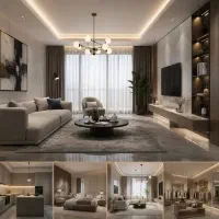 طراحی سه‌بعدی داخلی رندر حرفه‌ای  مدل‌سازی 3D