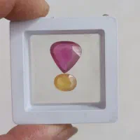 نگین یاقوت زرد و یاقوت سرخ|جواهرات|شاهدشهر, |دیوار