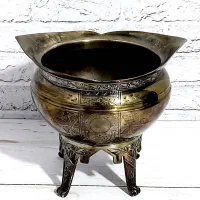 استند سیلورپلیت منقش پایه دار (گلدان آمریکایی)