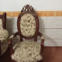 مبل سلطنتی9نفره همراه یک جلو مبلی دو میزعسلی|مبلمان خانگی و میز عسلی|نظرآباد, نظرآباد|دیوار