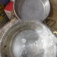 قابلمه مس همراه با دو تا ماهی تابه
