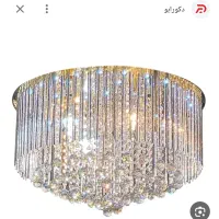 لوستر کریستالی در حد نو|لوستر و چراغ آویز|دورود, |دیوار