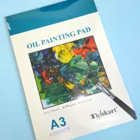 دفتر بوم رنگ روغن ۳۵۰ گرم و ۱۲ برگ a4 و a3