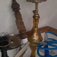 قلیان برنج کامل و تنه چوبی|کلکسیون و سرگرمی|بروجرد, |دیوار