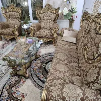 مبل و نهار خوری سلطنتی چوب استیل اصل|مبلمان خانگی و میز عسلی|کرمانشاه, |دیوار