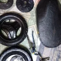 لاستیک عقب جلو وکمک جلو وصندلی فرمان موتور برقی|دوچرخه، اسکیت، اسکوتر|کرج, اصفهانی‌ها|دیوار