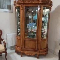 ویترین سه طبقه چوبی تمیزنو