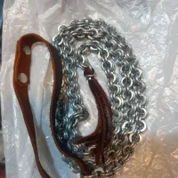 زنجیر با دسته چرمی.|کلکسیون اشیاء عتیقه|شیراز, بازار|دیوار