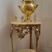 سماور و میز برنز و وسایل تازیینی