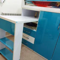 تخت دوطبقه (یک نفره) کودک و نوجوان|تخت و سرویس خواب|زاهدان, |دیوار