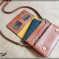 کیف چرم طبیعی دست دوز