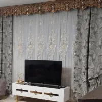 پرده ترک گل برجسته