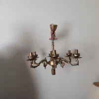 لوستر ۶ شاخه طلائی