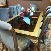 سرویس مبلمان و میزنهارخوری آینه کنسول پرده رایگان|مبلمان خانگی و میز عسلی|تهران, آزادشهر|دیوار