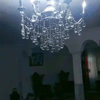 لوستر ۸شعله استیل