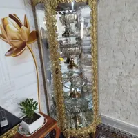 ویترین و آینه ،شمعدان،میز تی‌وی ،همه برنج اصل|بوفه، ویترین، کنسول|بومهن, |دیوار