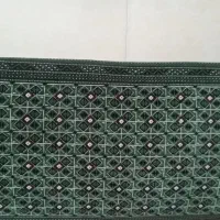 پشتی  طرح ترکمن  کارکرده اما به صرفه و زیبا
