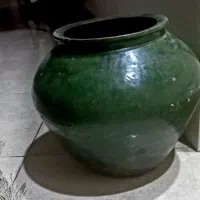 گلدان بزرگ و خوشرنگ عتیقه،قابل استفاده