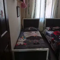 تخت یک نفره دوعددرنگ طوسی دوتابهم 4500