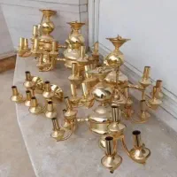 فروش نه خریدار لوستر و ظروف برنجی  مسی  روحی استیل