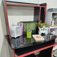 میزکامپیوتر مشکی باصفحه شیشه نشکن|میز تحریر و کامپیوتر|تهران, بهداشت|دیوار