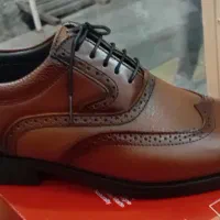 کفش مردانه چرم طبیعی -سبک-زیره پیو-رنگعسلی و مشکی