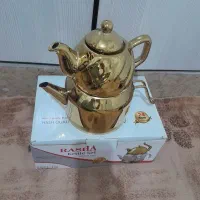 کتری قوری  ۳ لیتری طلایی راشا|قوری، کتری، قهوه‌ساز دستی|پاکدشت, حصار امیر|دیوار