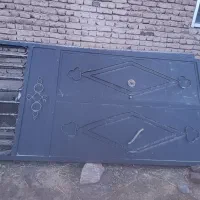 درب بزرگ و سنگین  حیاط یا گاراژ فلزی|مصالح و تجهیزات ساختمان|بناب, |دیوار