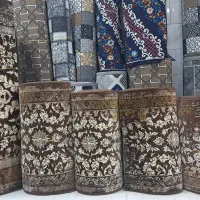 کناره فرش افشان قهوه ای