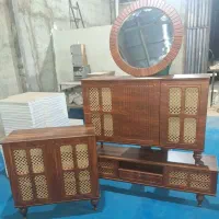 ست کنسول و میزتلوزیون مدل آنتیک|بوفه، ویترین، کنسول|اردبیل, |دیوار